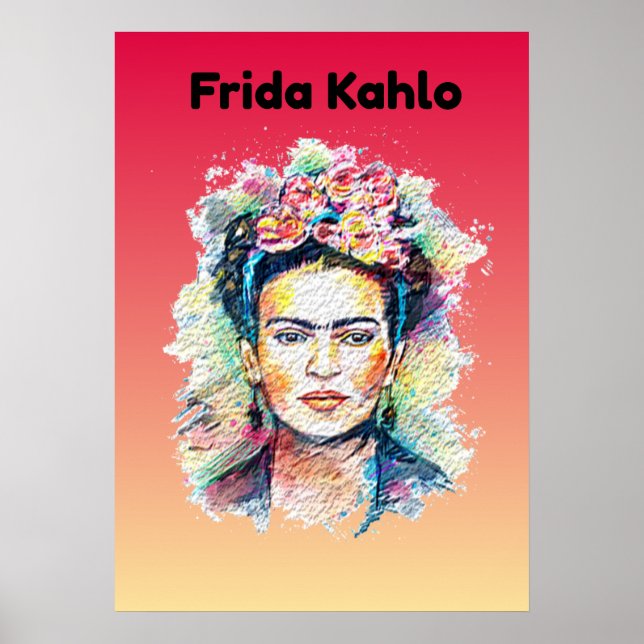 Frida Kahlo Poster Papper (projektionsyta) (Framsidan)