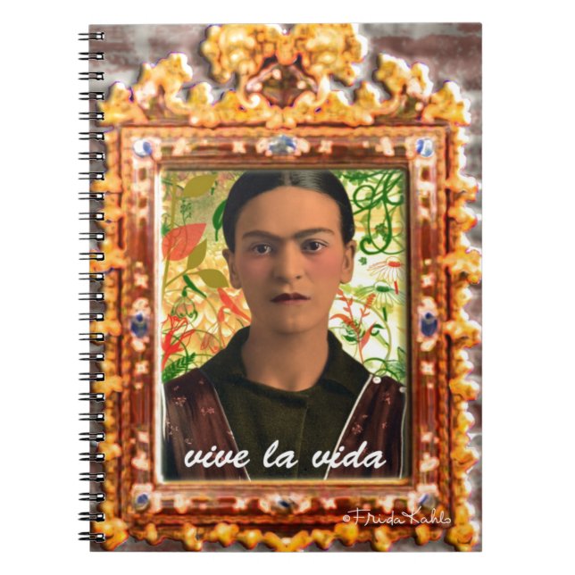 Frida Kahlo Reflejando Anteckningsbok (Framsidan)