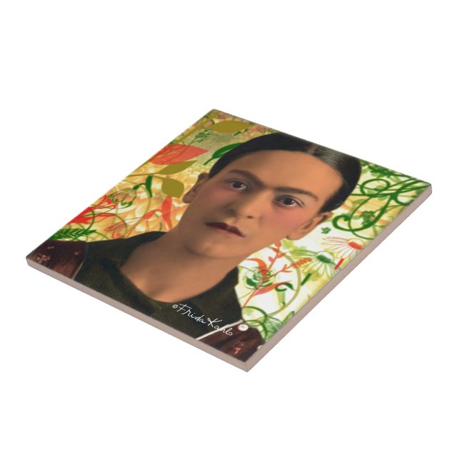 Frida Kahlo Reflejando Kakelplatta (Sidan)