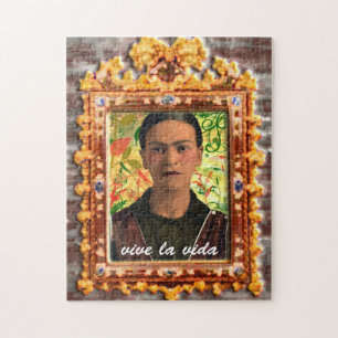 Frida Kahlo Reflejando Pussel