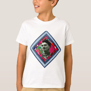 Frida Kahlo Retro Denim Diamond T Shirt