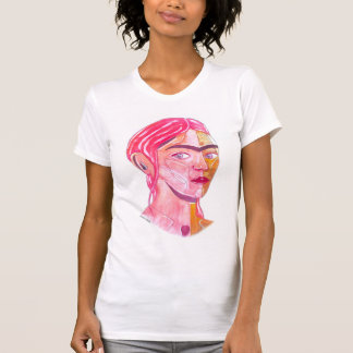 Frida Kahlo (rödfärgade teckningar) T Shirt
