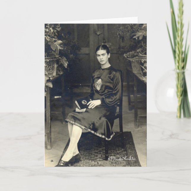Frida Kahlo Seated Kort (Framsida)