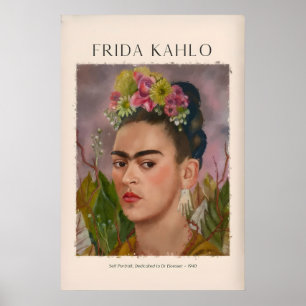 Frida Kahlo Självporträtt tillägnad Dr Eloesser Poster