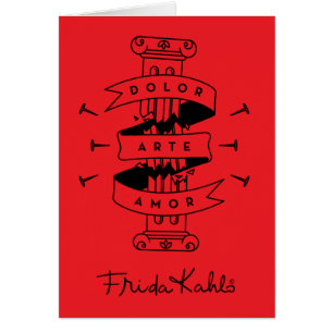 Frida Kahlo   smärtar konstkärlek OBS Kort
