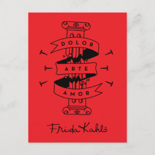 Frida Kahlo   smärtar konstkärlek Vykort