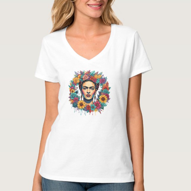Frida Kahlo T Shirt (Framsida)
