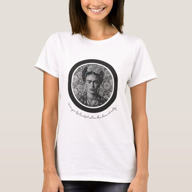 Frida Kahlo T-Shirt, Frida Kahlo Shirt, Frida  T Shirt (Framsida)