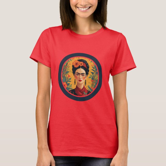 Frida Kahlo T-Shirt, Frida Shirt, Portrait T Shirt (Framsida)