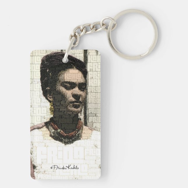 Frida Kahlo Textile Porträtt (Baksidan)