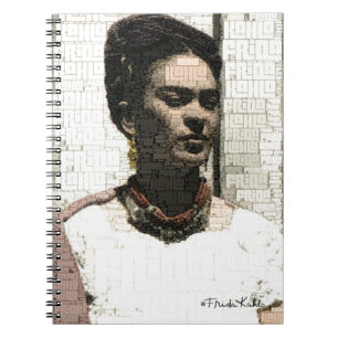 Frida Kahlo Textile Porträtt Anteckningsbok