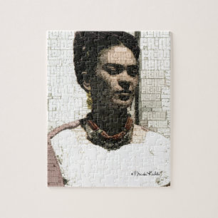 Frida Kahlo Textile Porträtt Pussel