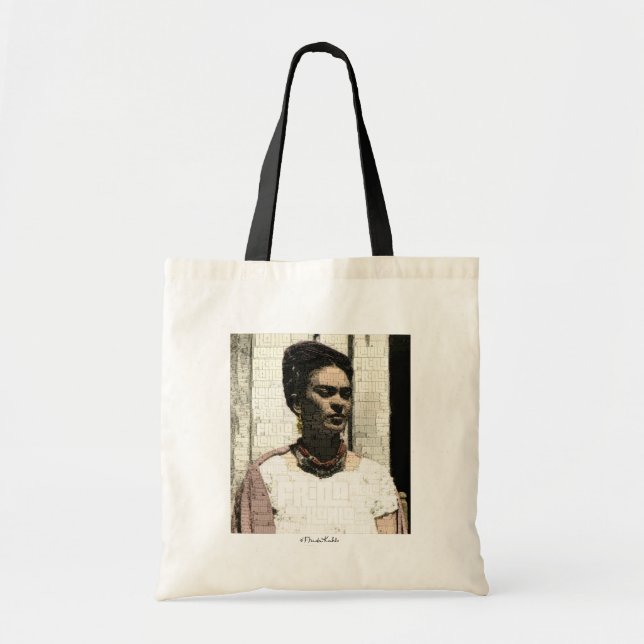 Frida Kahlo Textile Porträtt Tygkasse (Framsidan)
