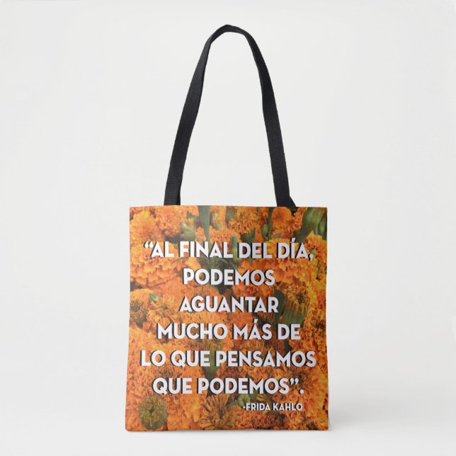 Frida Kahlo Tote Bag Tygkasse (Framsida)