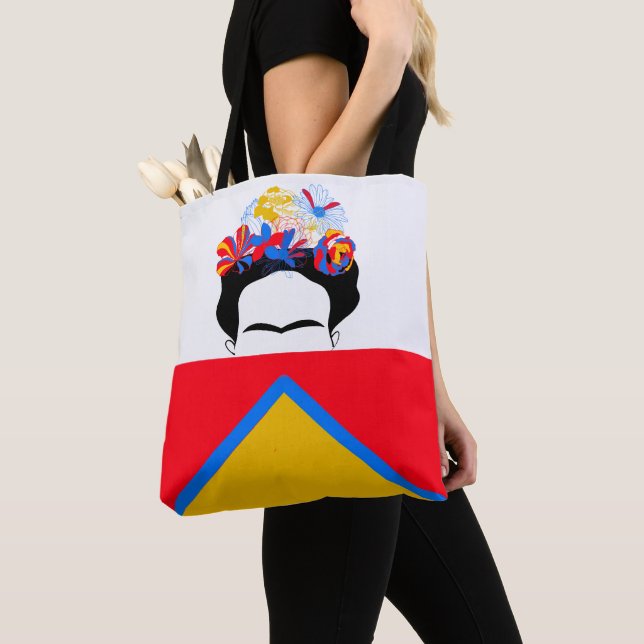 Frida Kahlo Tote Tygkasse (Närbild)