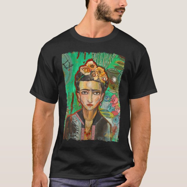 Frida Kahlo Tribute Classic T-Shirt (Framsida)