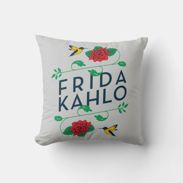 Frida Kahlo | Typografi för Blommigt Kudde (Framsida)