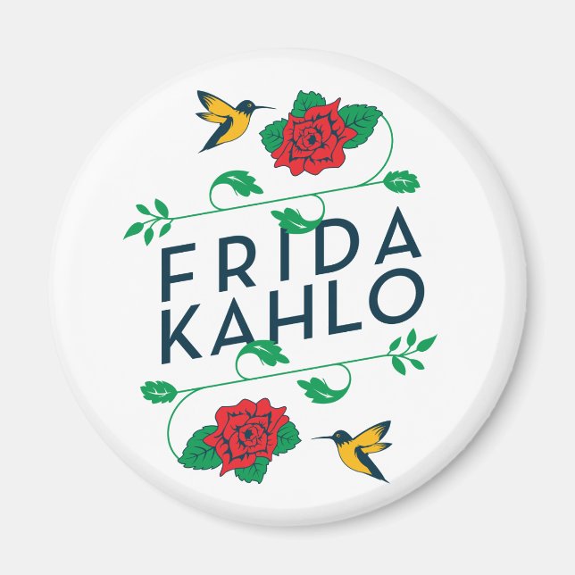 Frida Kahlo | Typografi för Blommigt Magnet (Framsidan)