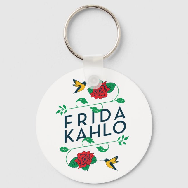 Frida Kahlo | Typografi för Blommigt Nyckelring (Framsida)