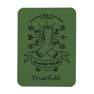 Frida Kahlo   vingar som flyger Magnet