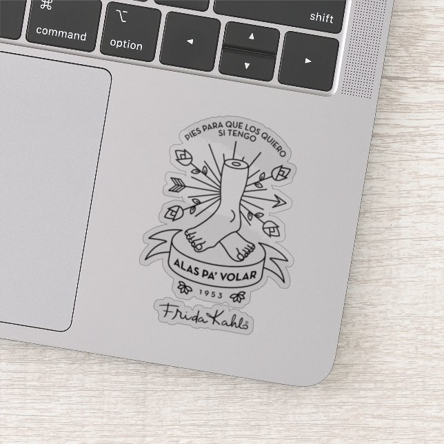 Frida Kahlo | Vingar till flygplanet Klistermärken (Detalj)