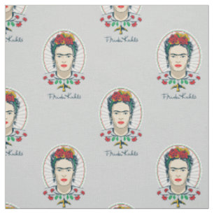Frida Kahlo Vintage Blommig Tyg