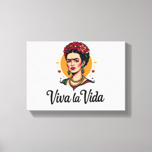 Frida Kahlo Viva la Vida Canvastryck