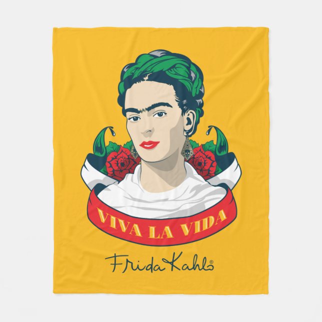 Frida Kahlo | Viva la Vida Fleecefilt (Framsidan)