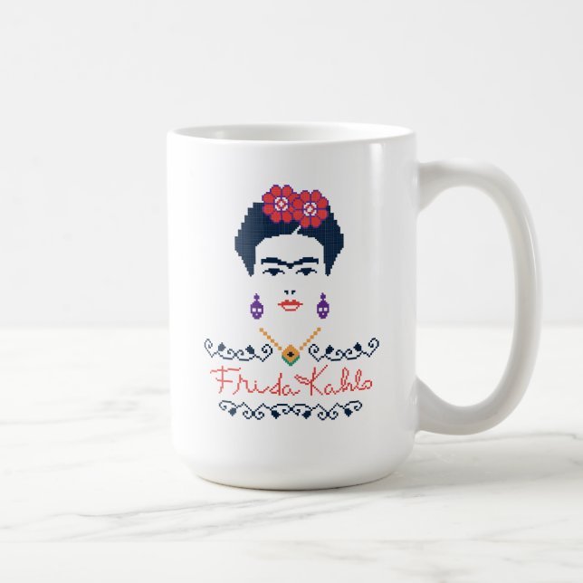 Frida Kahlo | Viva Mexico Kaffemugg (Höger)