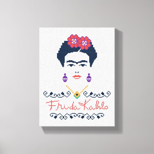 Frida Kahlo | Viva Mexiko Canvastryck (Framsida)