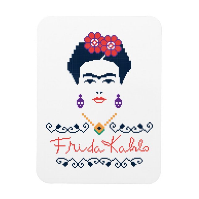 Frida Kahlo | Viva Mexiko Magnet (Vertikal)