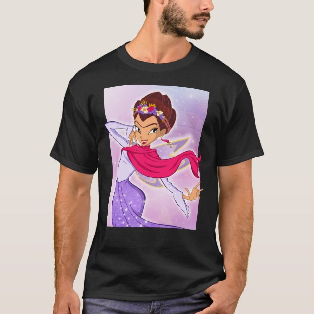 Frida Kahlo Winx Club Cartoon style T-shirt Essent (Framsida)