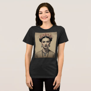 Frida Kahlos Charm: Exponering för Vintage Dubbla T Shirt