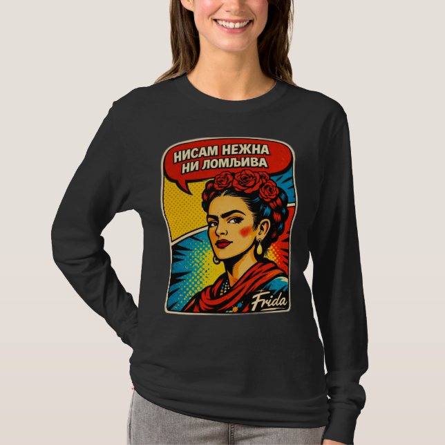 Frida långärmad damt-shirt t shirt (Framsida)