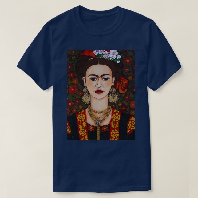 Frida med fjärilar t shirt (Design framsida)