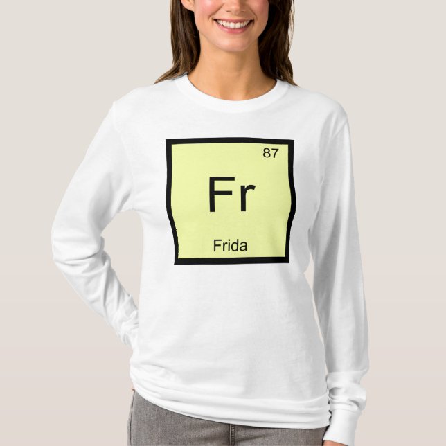 Frida Namn Kemi Element Periodiska Systemet Tröja (Framsida)
