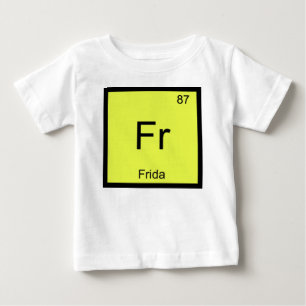Frida Namn kemi Inslag Periodic Bord Tee