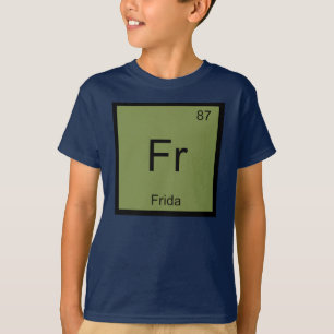 Frida Namn kemi Inslag Periodic Bord Tee Shirt