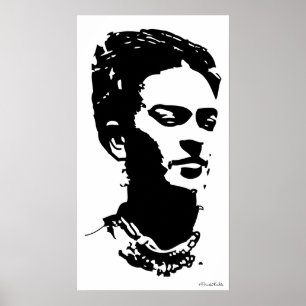 Frida Shadow Porträtt Poster