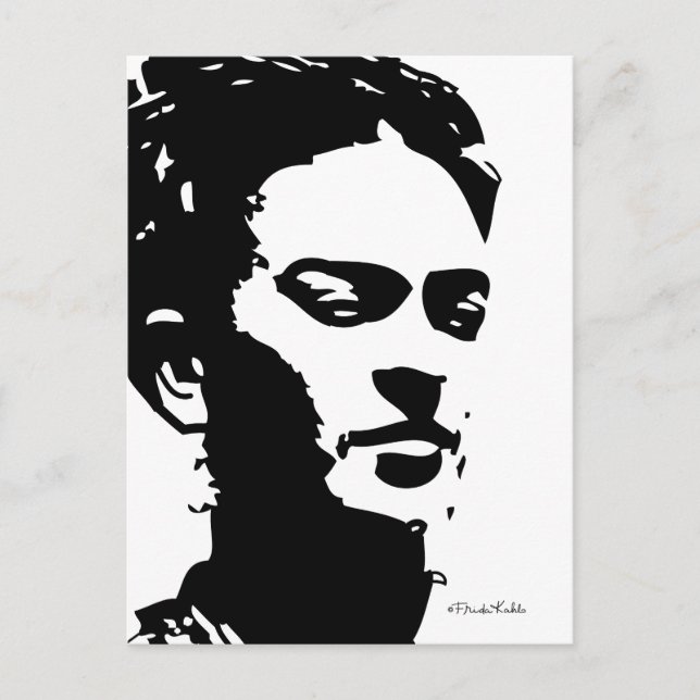 Frida Shadow Porträtt Vykort (Framsida)