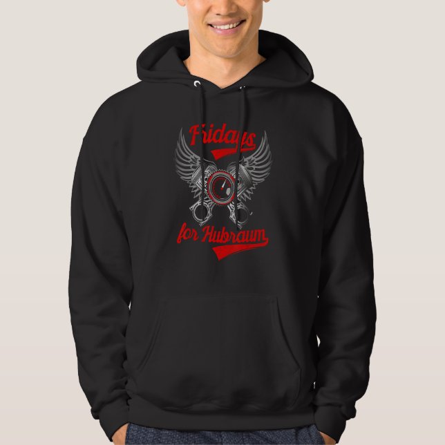 Fridagar för Hubraum Framtid Parodi Kul  Bil Hoodie (Framsida)