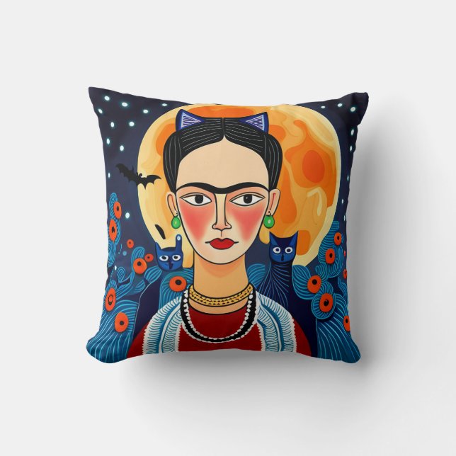 FridaHalloween-design Kudde (Framsida)