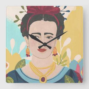 Frida's Garden Collection Fyrkantig Klocka