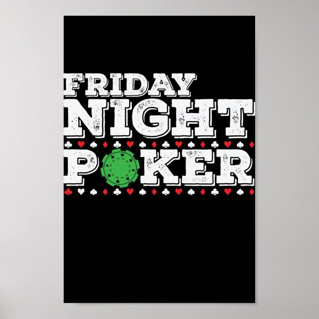Friday Night Poker Chips Poster (Framsidan)