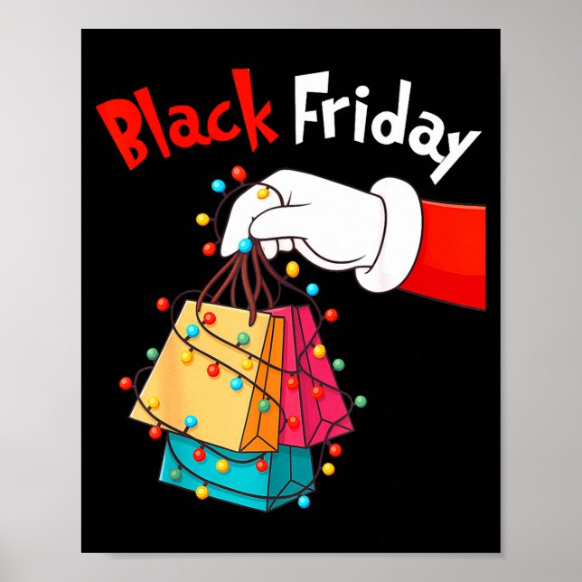 Friday Shopng Squad Christmas Black Shopng Family  Poster (Framsidan)
