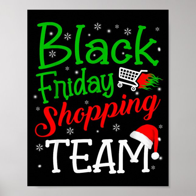 Friday Shopng Team Christmas Black Shopng Family G Poster (Framsidan)