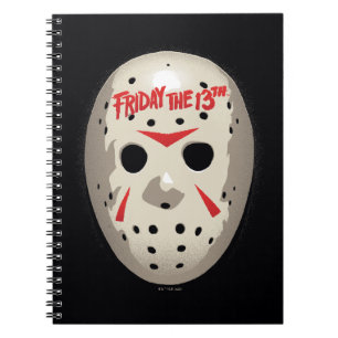 Friday the 13th Hockey Mask Graphic Anteckningsbok
