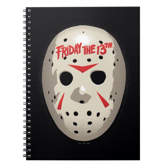 Friday the 13th | Hockey Mask Graphic Anteckningsbok (Framsidan)