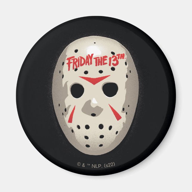 Friday the 13th | Hockey Mask Graphic Magnet (Framsidan)