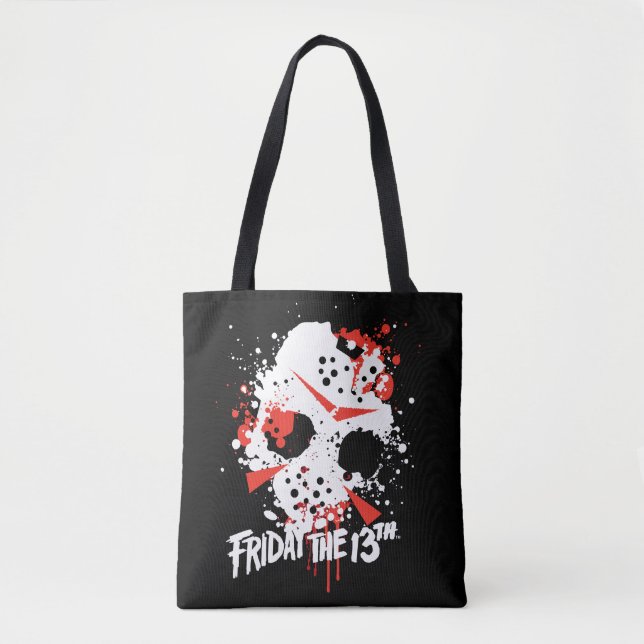 Friday the 13th | Paint Splatter Hockey Mask Tygkasse (Framsida)